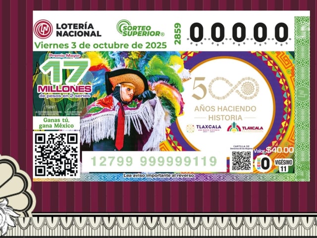 Este viernes 3 de octubre se dan a conocer los números ganadores