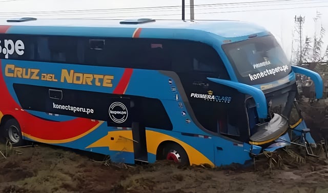 Choque de bus interprovincial en la Panamericana Norte deja un fallecido y un herido de gravedad en Chimbote