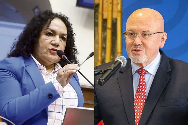 Carlos Bruce indicó que la congresista María Acuña aún no entrega la totalidad del espacio público invadido por su vivienda. (Foto: Andina)