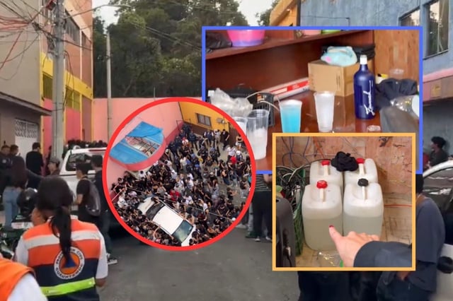 Los hechos ocurrieron en un inmueble que anteriormente funcionaba como fábrica. | Crédito: captura en X (@MLopezSanMartin)