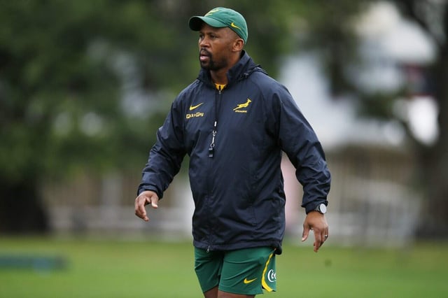 Springbok assistant coach Mzwandile Stick is expecting Argentina to come firing back at Twickenham after their heavy defeat in Durban last weekend. Picture: Steve Haag Sports/Gallo Images