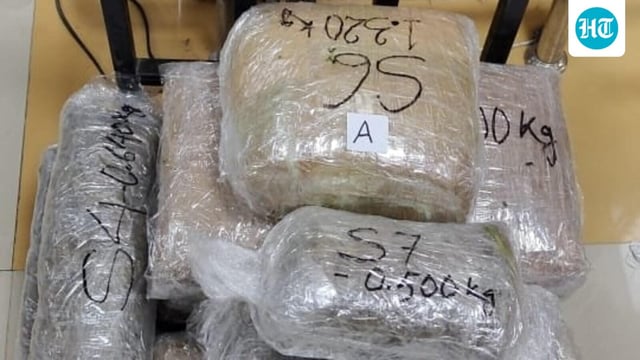 CISF seizes Cannabis at the Imphal Airport in Manipur.