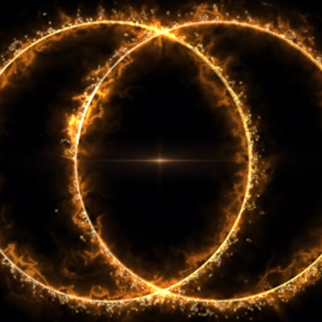 Citizen scientists discover the farthest and most powerful Odd Radio Circle, composed of two giant intersecting rings of radio light.
