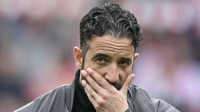 Ruben Amorim manager of Manchester United looks dejected during the Premier League match between Brentford and Manchester United at Brentford Community Stadium on September 27, 2025 in Brentford, England. (Photo by Vince Mignott/MB Media/Getty Images)