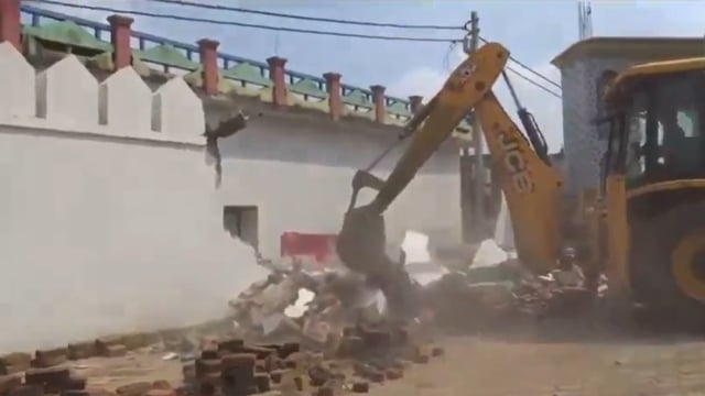Bulldozer action in Sambhal