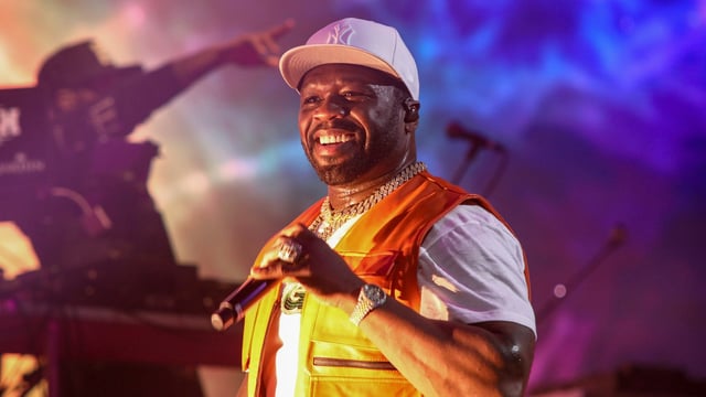 50 Cent celebrated his mention in Taylor Swift's new album on Instagram, emphasizing he was the only artist acknowledged. (Photo by Andy Kropa/Invision/AP)