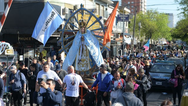 Los fieles caminarán 60 kilómetros hasta la Basílica de Luján.