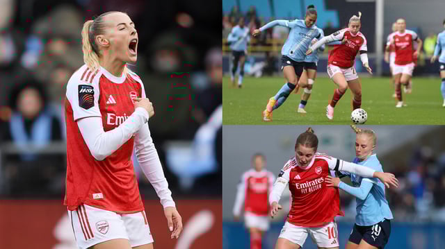 Arsenal Man City WSL composite
