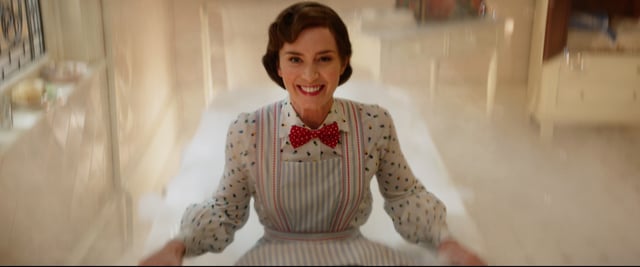 Emily Blunt is Mary Poppins in Disney’s MARY POPPINS RETURNS, a sequel to the 1964 MARY POPPINS, which takes audiences on an entirely new adventure with the practically perfect nanny and the Banks family.