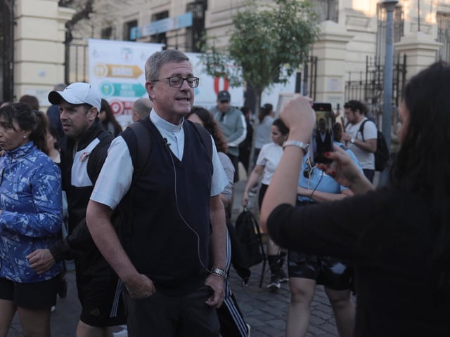 Jorge García-Cuerva, arzobispo de Buenos Aires, habló sobre el triple crimen. Foto: Fernando de la Orden