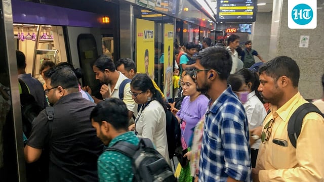 A record 46.56 lakh passengers availed themselves of Metro services in various corridors.