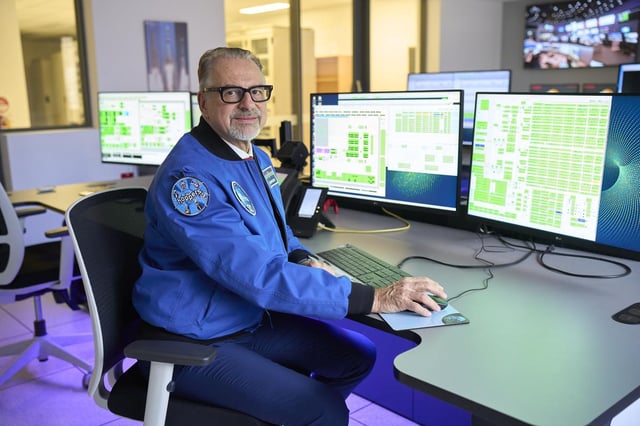 European Space Agency director general Josef Aschbacher at the ESA tracking station in New Norcia