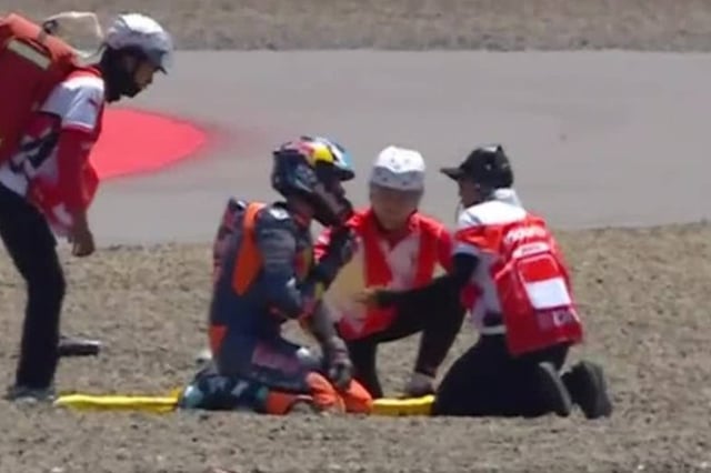 Valentín Perrone y un duro accidente (Captura)
