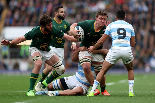 Los Pumas mejoraron con respecto a la semana pasada, pero otra vez ganó Sudáfrica, el mejor del mundo