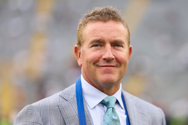 GREEN BAY, WISCONSIN - SEPTEMBER 11: Kirk Herbstreit looks on prior to an NFL football game between the Washington Commanders and Green Bay Packers at Lambeau Field on September 11, 2025 in Green Bay, Wisconsin. (Photo by Logan Bowles/Getty Images)