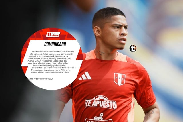 Kevin Quevedo  solicitó su desconvocatoria de la selección peruana. Foto: FPF