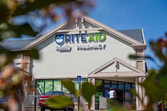 A shopper enters a Rite Aid store in Hercules, Calif.,  om April 22, 2025.