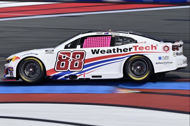 Shane van Gisbergen in the #88 Trackhouse Racing Chevrolet Camaro at the Charlotte ROVAL.