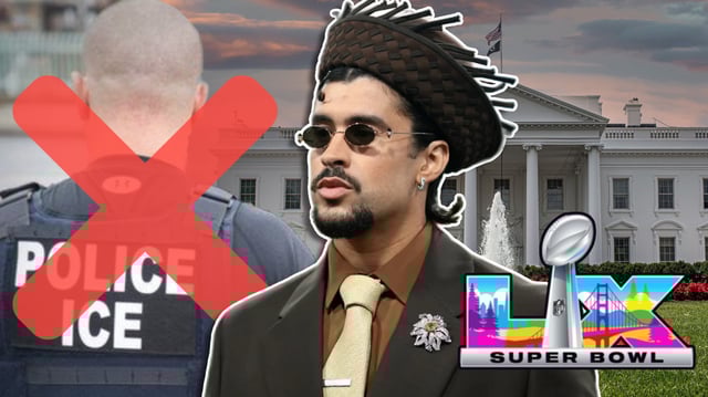 La Casa Blanca desmintió redadas del ICE en el Super Bowl LX con Bad Bunny, calmando temores migrantes. / Foto: Especial