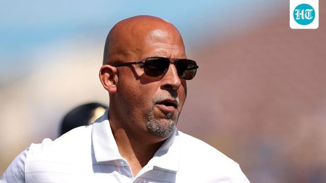 Head coach James Franklin of the Penn State Nittany Lions looks on before the game against the UCLA Bruins 