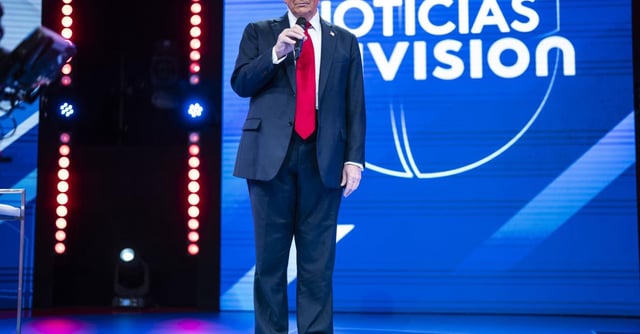 Donald Trump at Univision townhall. | Getty Images