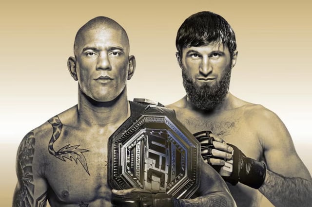 Magomed Ankalaev and Alex Pereira face off in the UFC 320 main event: check out the live results and full fight card winners. (Photo: UFC)