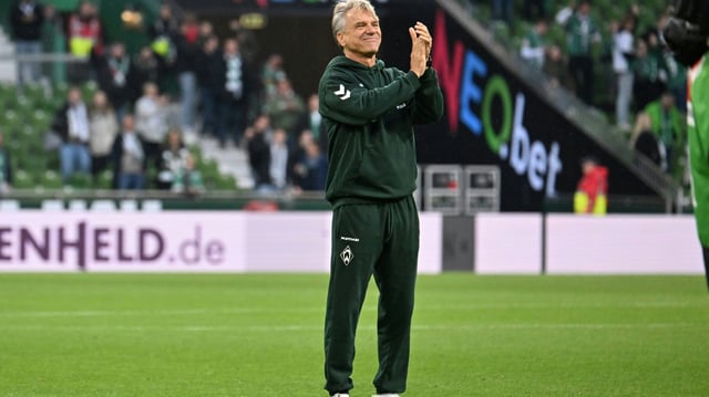 Horst Steffen bejubelt den ersten Heimseig