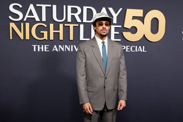 NEW YORK, NEW YORK - FEBRUARY 16: Bad Bunny attends SNL50: The Anniversary Special on February 16, 2025 at 30 Rockefeller Center in New York City. (Photo by Taylor Hill/FilmMagic)
