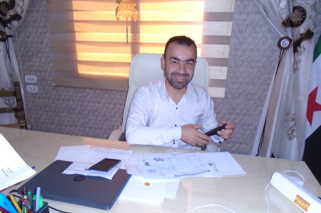 Abdulkarim Laila in seinem Büro in Aleppo