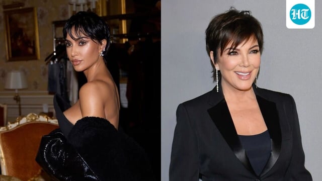 Kim Kardashian debuts new pixie hairdo which makes her look like her mom's clone!