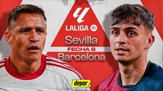 Barcelona vs. Sevilla por LaLiga. (Diseño: Christian Marlow)
