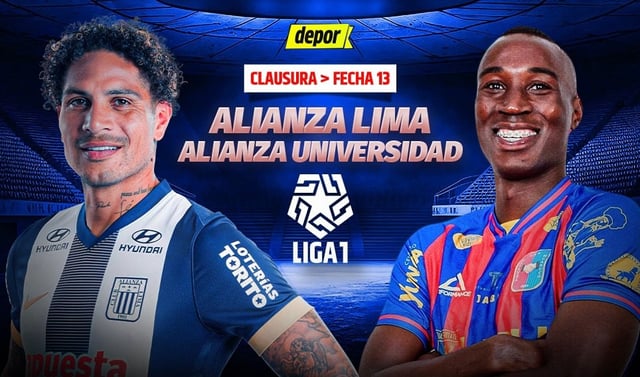 Alianza Lima vs. Alianza Universidad por Liga 1. (Diseño: Christian Marlow)