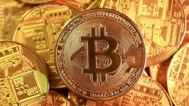 Darstellung der Kryptowährung Bitcoin