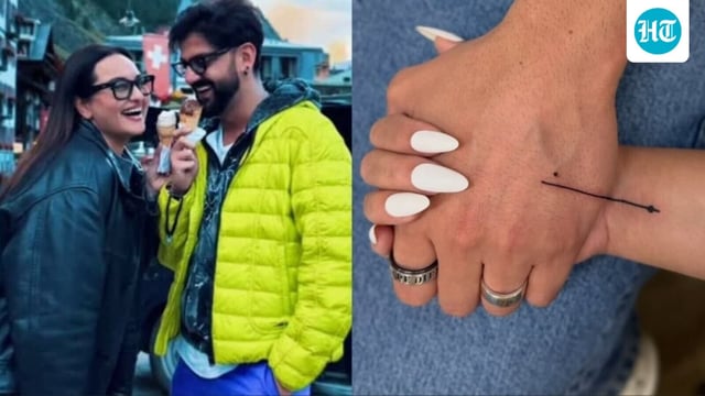 Sonakshi Sinha and Zaheer Iqbal got a tattoo over a year after getting married.