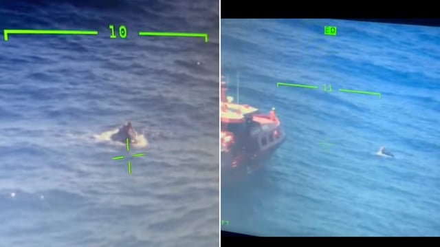 Zwei Tage nach dem Verschwinden wurde Layonel Ramírez Collado lebend auf dem Meer gefunden. 