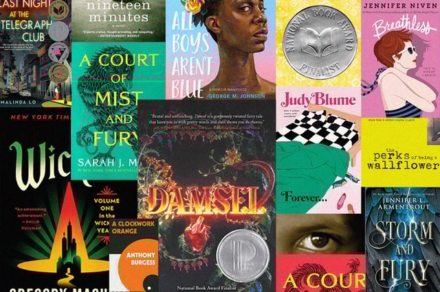 Banned books photo illo