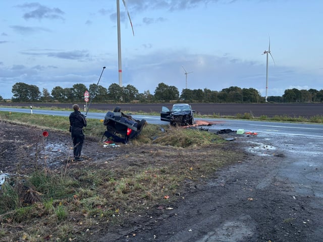 Die Unfallstelle in Kutenholz.