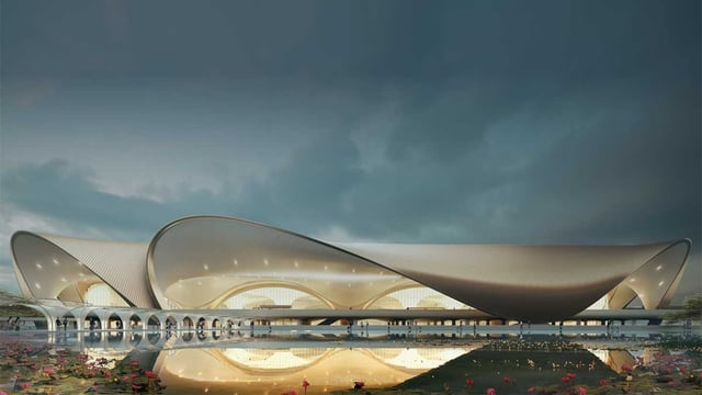 NMIA is India’s first multi-modal transport-linked airport, offering access via expressways, highways, metro, suburban rail, and water taxis.
