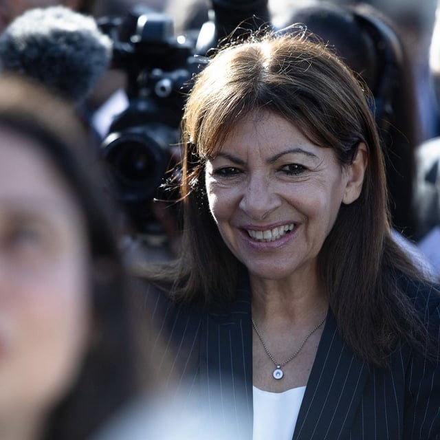 La maire socialiste de Paris, Anne Hidalgo, lors d'une cérémonie liée à l'héritage olympique de la capitale, le 26 juillet 2025.