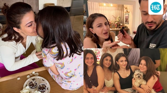 Soha Ali Khan shares pics from her birthday bash.