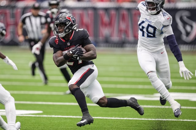 Rookie running back Woody Marks, who helped provide a spark in last week's win over Tennessee, looks to have another big game against a struggling Ravens defense Sunday.