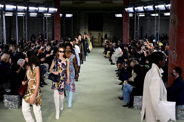 Défilé Bottega Veneta Femme Automne/Hiver 2022/2023 lors de la Fashion Week de Milan, le 26 février 2022