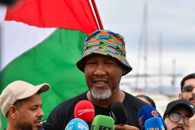 Mandla Mandela, South African activist and grandson of late anti-apartheid icon Nelson Mandela. Picture: Fethi Belaid/ AFP
