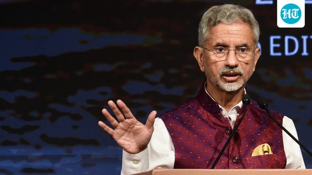 India's external affairs minister S Jaishankar at the Kautilya Economic Conclave in New Delhi on Sunday, October 5. 