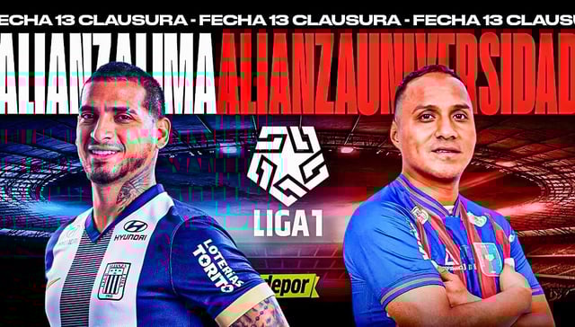 Alianza Lima vs. Alianza Universidad por Liga 1. (Diseño: Christian Marlow)