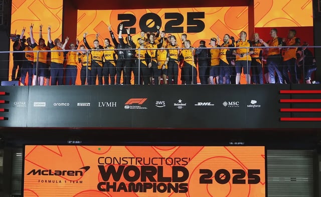 McLaren ganó el Campeonato de Constructores 2025 en Singapur
