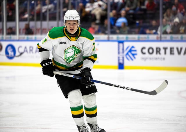 Easton Cowan, London Knights (Natalie Shaver/OHL Images)