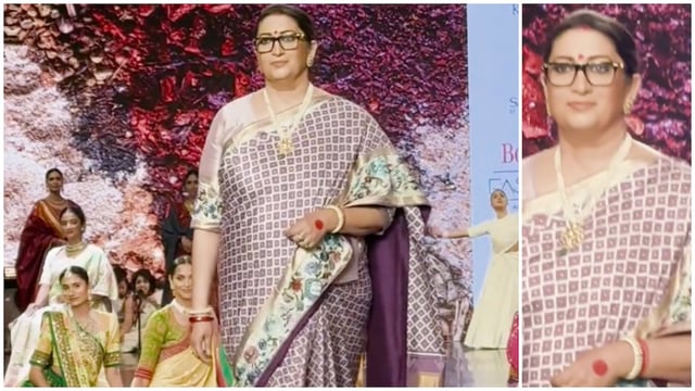 Smriti Irani's ramp walk