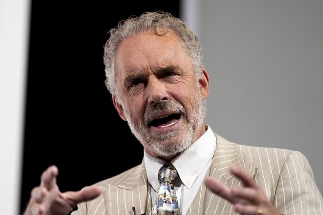 Jordan Peterson speaking during the Alliance for Responsible Citizenship conference at ExCel London, at the Royal Victoria Dock in east London. Picture date: Monday February 17, 2025.