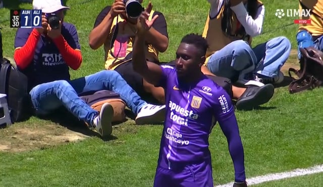 Eryc Castillo puso el empate a favor de Alianza Lima vs. Alianza Universidad por la jornada 13 del Torneo Clausura de la Liga 1. (Foto: L1 MAX)